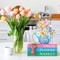 Spring Table Decorations Hello Spring Wooden Signs Flower Book Stack Decor Farmhouse Tabletop Centerpieces Easter Decor for Home Table Kitchen Shelf Tiered Tray